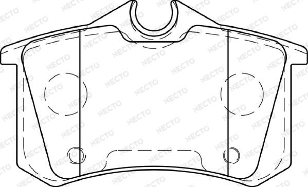 Necto FD7326A - Комплект спирачно феродо, дискови спирачки vvparts.bg