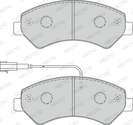Necto FD7269V - Комплект спирачно феродо, дискови спирачки vvparts.bg