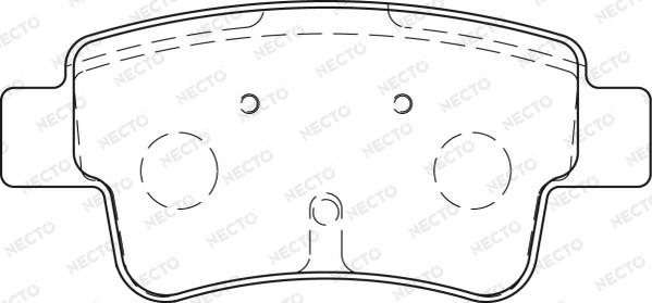 Necto FD7265A - Комплект спирачно феродо, дискови спирачки vvparts.bg