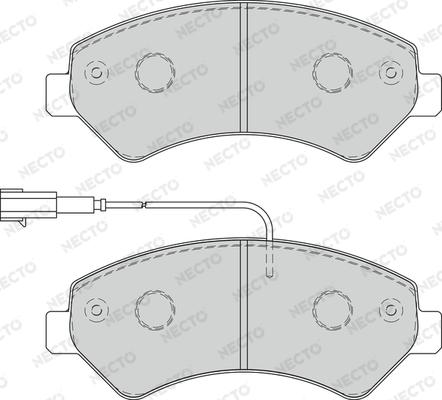 Necto FD7268V - Комплект спирачно феродо, дискови спирачки vvparts.bg