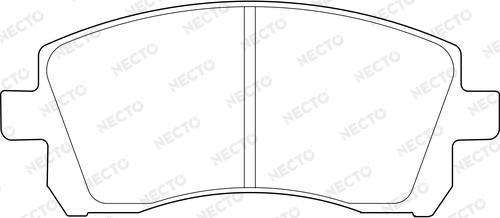 Necto FD7218A - Комплект спирачно феродо, дискови спирачки vvparts.bg