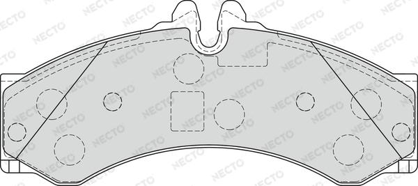 Necto FD7236V - Комплект спирачно феродо, дискови спирачки vvparts.bg