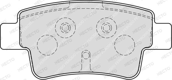 Necto FD7224A - Комплект спирачно феродо, дискови спирачки vvparts.bg