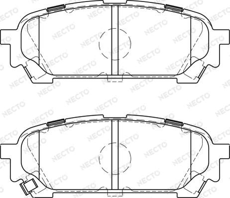 Necto FD7226A - Комплект спирачно феродо, дискови спирачки vvparts.bg