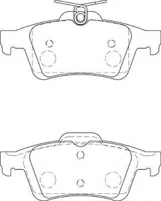 Necto FD7274N - Комплект спирачно феродо, дискови спирачки vvparts.bg