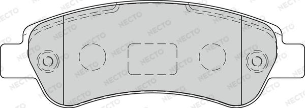 Necto FD7270V - Комплект спирачно феродо, дискови спирачки vvparts.bg