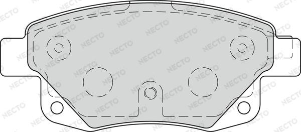 Necto FD7273V - Комплект спирачно феродо, дискови спирачки vvparts.bg