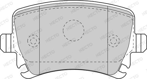 Necto FD7786A - Комплект спирачно феродо, дискови спирачки vvparts.bg