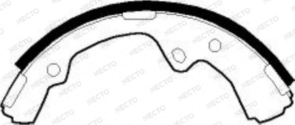 Necto N1566 - Комплект спирачна челюст vvparts.bg