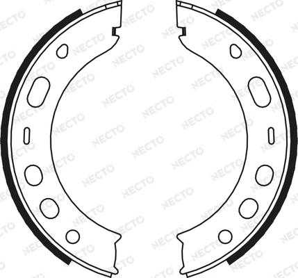 Necto N1699 - Комплект спирачна челюст, ръчна спирачка vvparts.bg