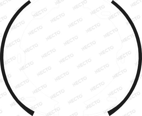 Necto N1695 - Комплект спирачна челюст, ръчна спирачка vvparts.bg
