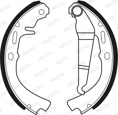 Necto N1048 - Комплект спирачна челюст vvparts.bg