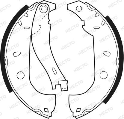 Necto N1318 - Комплект спирачна челюст vvparts.bg