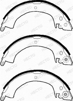 Necto N1374 - Комплект спирачна челюст vvparts.bg