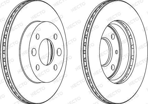 Necto WN435 - Спирачен диск vvparts.bg