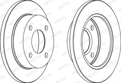 Necto WN605 - Спирачен диск vvparts.bg