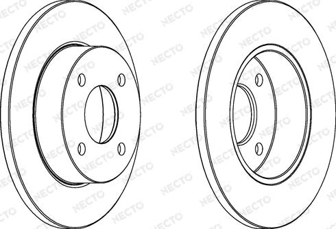 Necto WN618 - Спирачен диск vvparts.bg