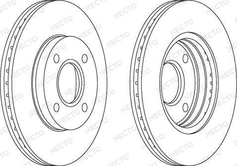 Necto WN1086 - Спирачен диск vvparts.bg