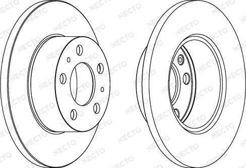 Necto WN253 - Спирачен диск vvparts.bg