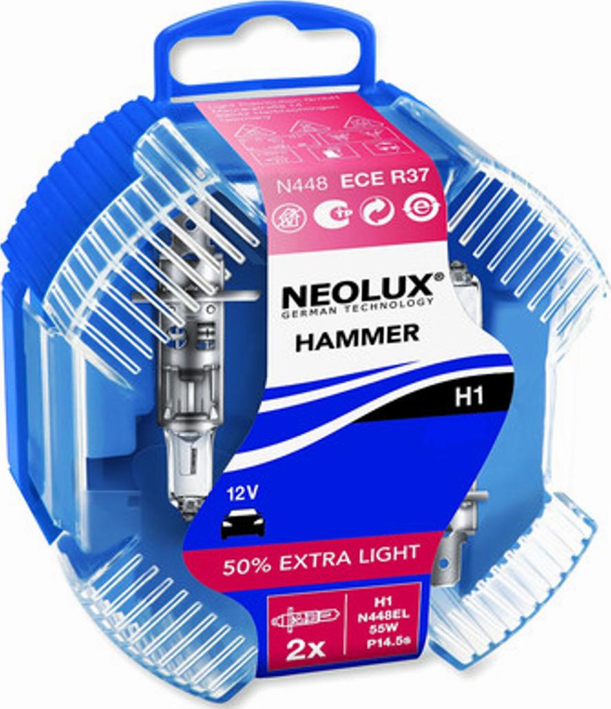 NEOLUX® N448EL-DUOBOX - Крушка с нагреваема жичка, фар за мъгла vvparts.bg