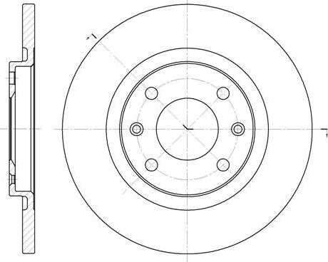 NEW BLOX NB016470S04F - Спирачен диск vvparts.bg