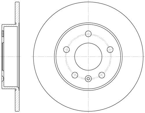 NEW BLOX NB016890S05R - Спирачен диск vvparts.bg