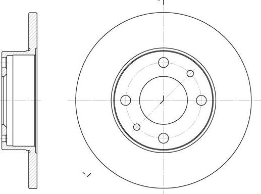 NEW BLOX NB011410S04F - Спирачен диск vvparts.bg