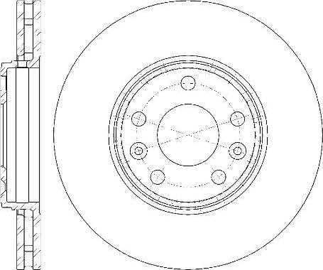 NEW BLOX NB024550V05F - Спирачен диск vvparts.bg