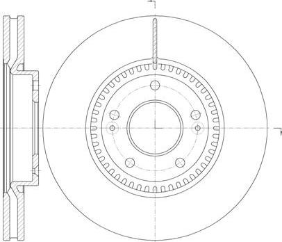 NEW BLOX NB020990V05F - Спирачен диск vvparts.bg