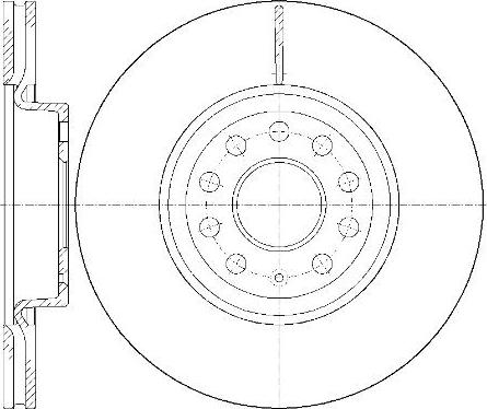 NEW BLOX NB020830V09F - Спирачен диск vvparts.bg