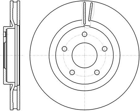 NEW BLOX NB021980V05F - Спирачен диск vvparts.bg