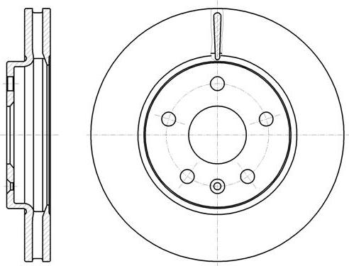 NEW BLOX NB023960V05F - Спирачен диск vvparts.bg