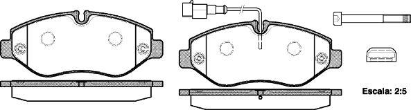 NEW BLOX NB29192V02 - Комплект спирачно феродо, дискови спирачки vvparts.bg