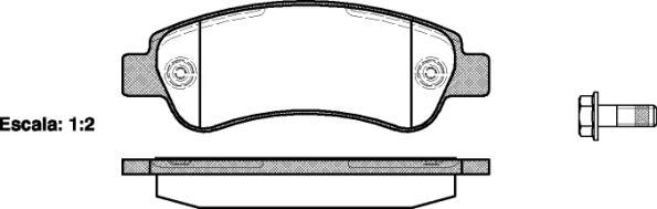 ACDelco 19377471 - Комплект спирачно феродо, дискови спирачки vvparts.bg