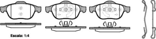 NEW BLOX NB24536S02 - Комплект спирачно феродо, дискови спирачки vvparts.bg