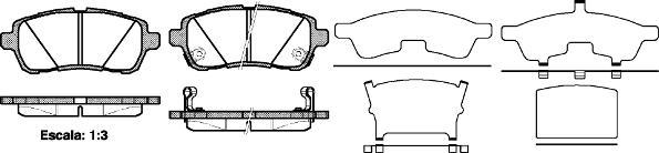 NEW BLOX NB24283V02 - Комплект спирачно феродо, дискови спирачки vvparts.bg