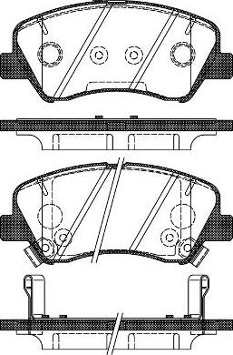 NEW BLOX NB25348V02 - Комплект спирачно феродо, дискови спирачки vvparts.bg