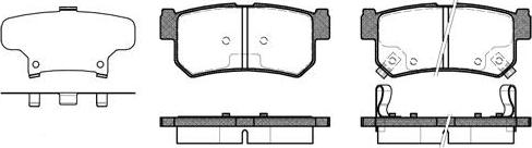 NEW BLOX NB25713S02 - Комплект спирачно феродо, дискови спирачки vvparts.bg