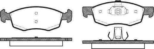 NEW BLOX NB20907V00 - Комплект спирачно феродо, дискови спирачки vvparts.bg