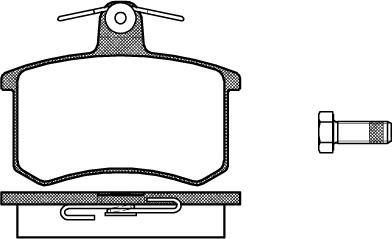 GUD GBP013500 - Комплект спирачно феродо, дискови спирачки vvparts.bg