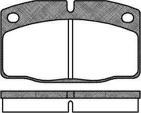 Valeo 670182 - Комплект спирачно феродо, дискови спирачки vvparts.bg