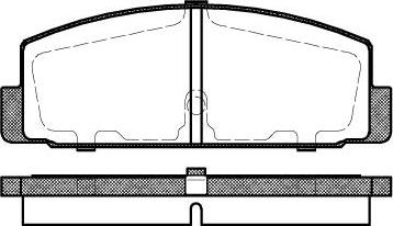 NEW BLOX NB20645N00 - Комплект спирачно феродо, дискови спирачки vvparts.bg