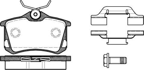 NEW BLOX NB20168V00 - Комплект спирачно феродо, дискови спирачки vvparts.bg