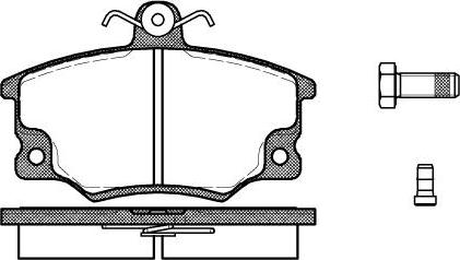 NEW BLOX NB20833V00 - Комплект спирачно феродо, дискови спирачки vvparts.bg