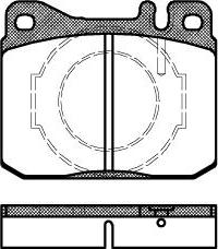 ATE 620929 - Комплект спирачно феродо, дискови спирачки vvparts.bg