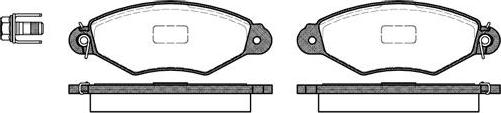 CTR CKRN-23 - Комплект спирачно феродо, дискови спирачки vvparts.bg