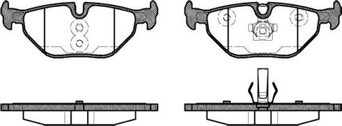 NEW BLOX NB21934A03 - Комплект спирачно феродо, дискови спирачки vvparts.bg