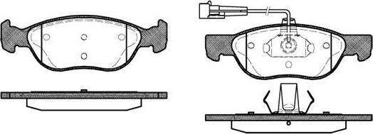 NEW BLOX NB21927V02 - Комплект спирачно феродо, дискови спирачки vvparts.bg