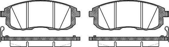 NEW BLOX NB21561V04 - Комплект спирачно феродо, дискови спирачки vvparts.bg