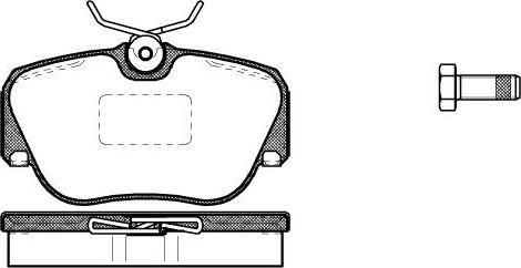 NEW BLOX NB21055V00 - Комплект спирачно феродо, дискови спирачки vvparts.bg